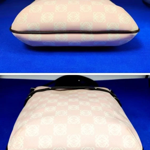 Loewe Pink and White Crossbody Bag